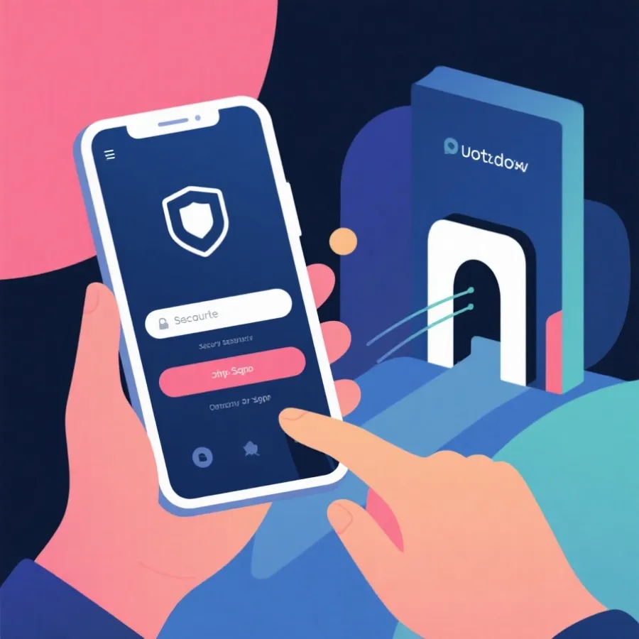 移动端注册与登录流程示意图